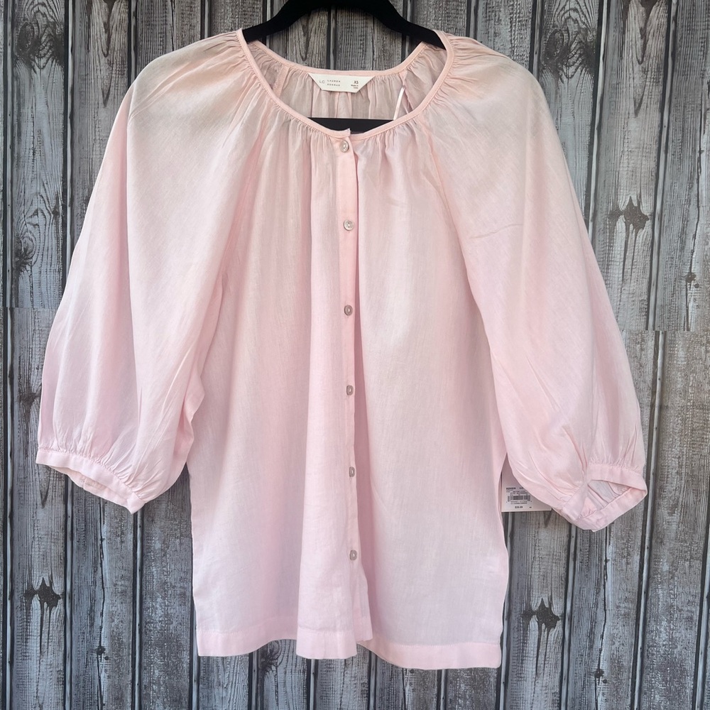 LC Lauren Conrad Light‎ Pink Blouse